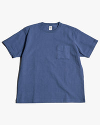 Jackman Dotsume Pocket Tee - Steel Blue