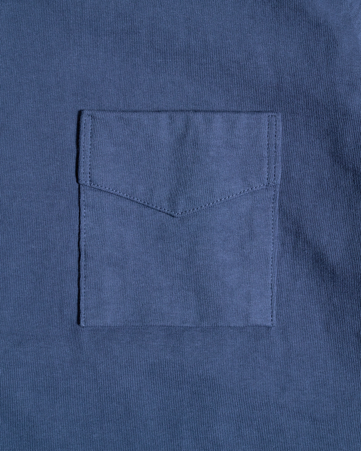 Jackman Dotsume Pocket Tee - Steel Blue