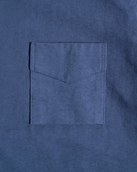 Jackman Dotsume Pocket Tee - Steel Blue