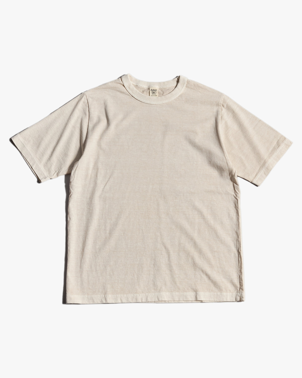 Jackman Pigment Dyed Lead Off Tee - Faded Ivory | Jackman T Shirts | Jeanstore