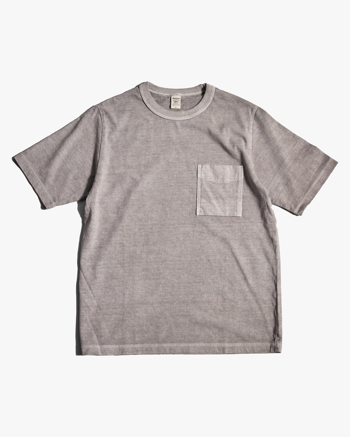Jackman Pigment Dyed Pocket Tee - Faded Medium Grey