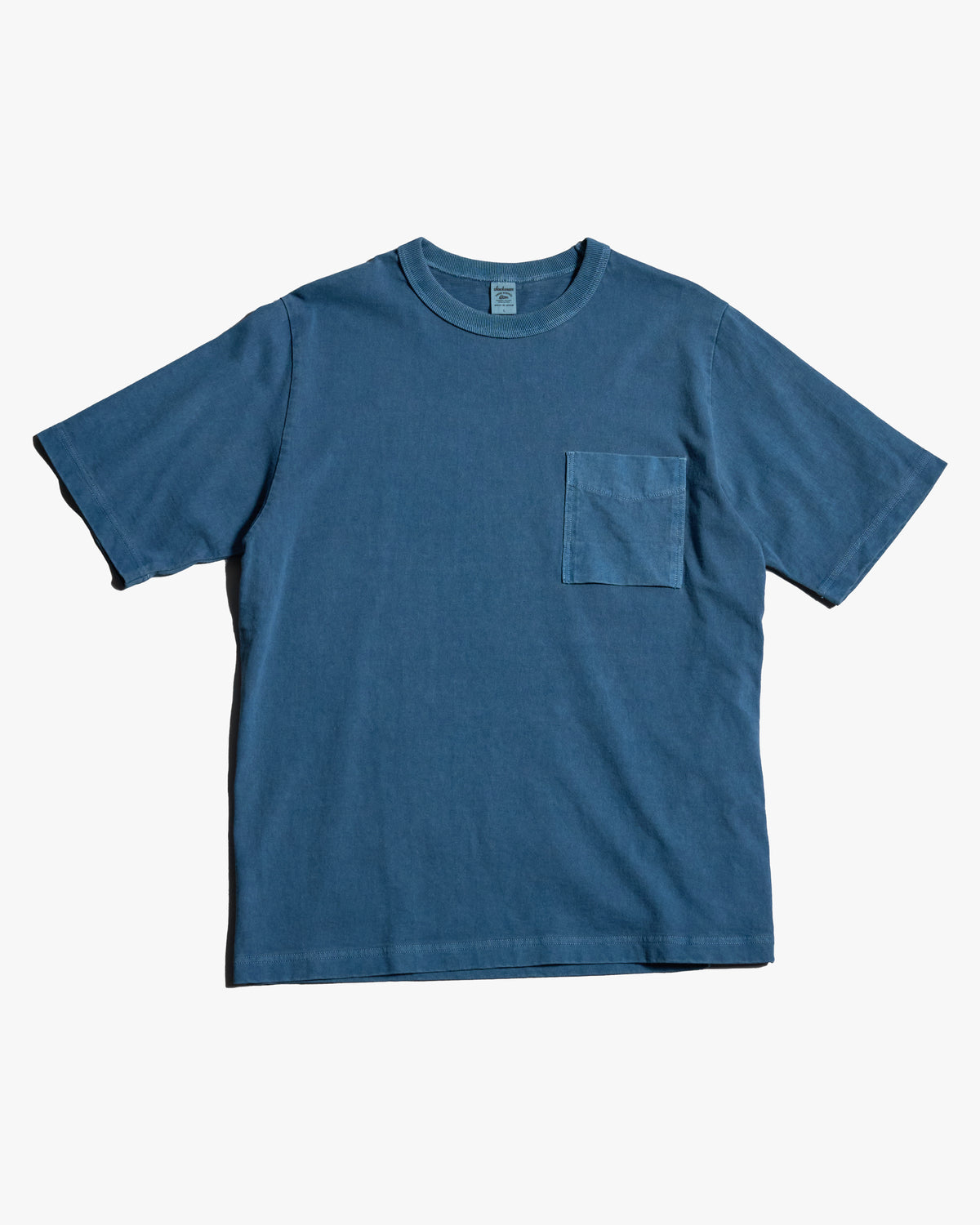 Jackman Pigment Dyed Pocket Tee - Faded Blue | Jackman T Shirts | Jeanstore