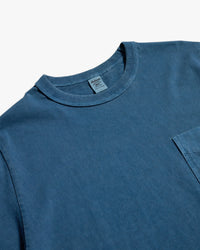 Jackman Pigment Dyed Pocket Tee - Faded Blue | Jackman T Shirts | Jeanstore