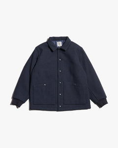 Jackman Melton Wool Award Jacket - Dark Navy