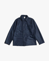 Jackman Comp Wool BB Shirt - Navy