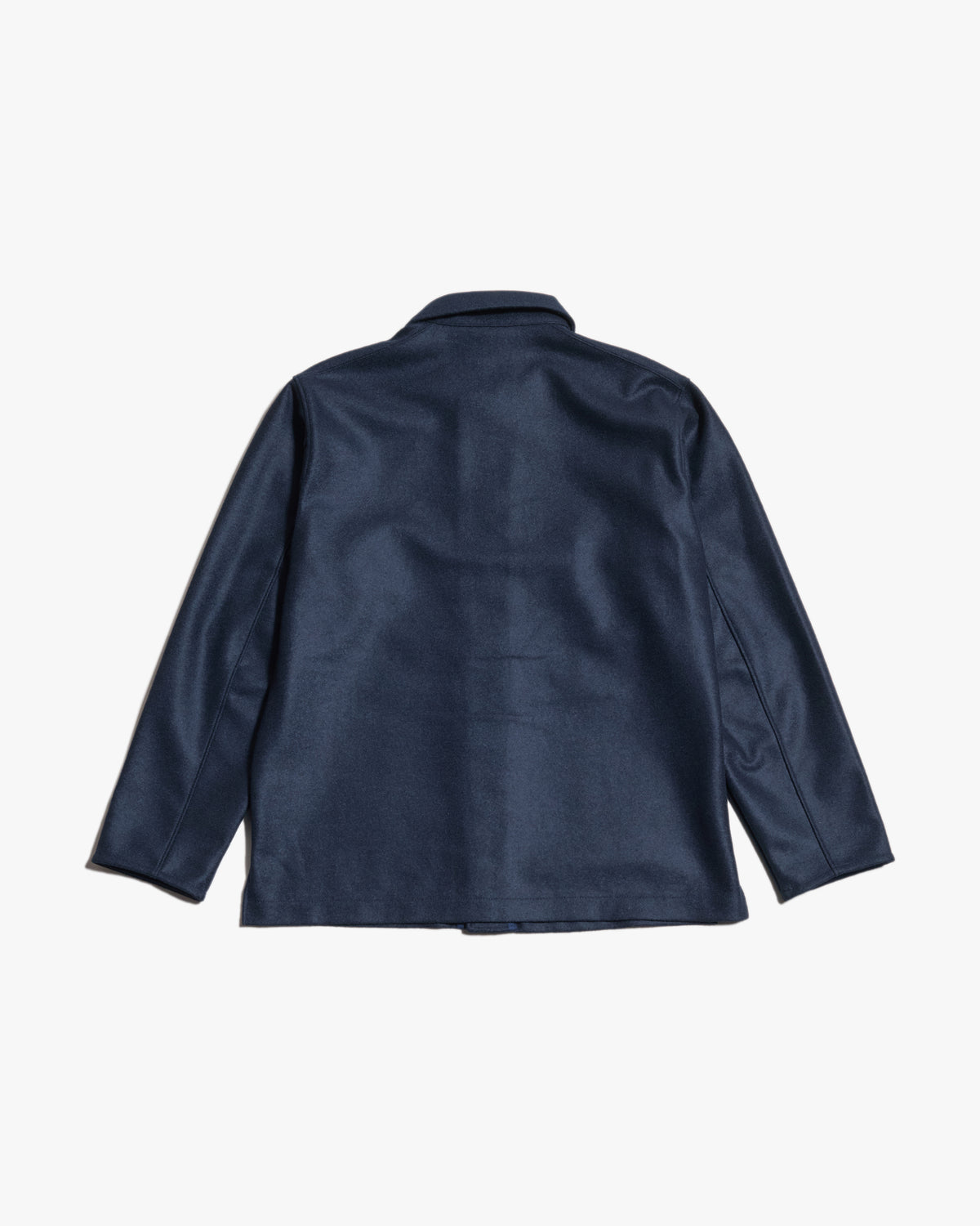 Jackman Comp Wool BB Shirt - Navy