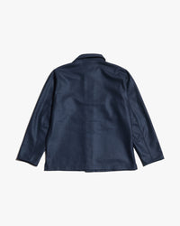 Jackman Comp Wool BB Shirt - Navy