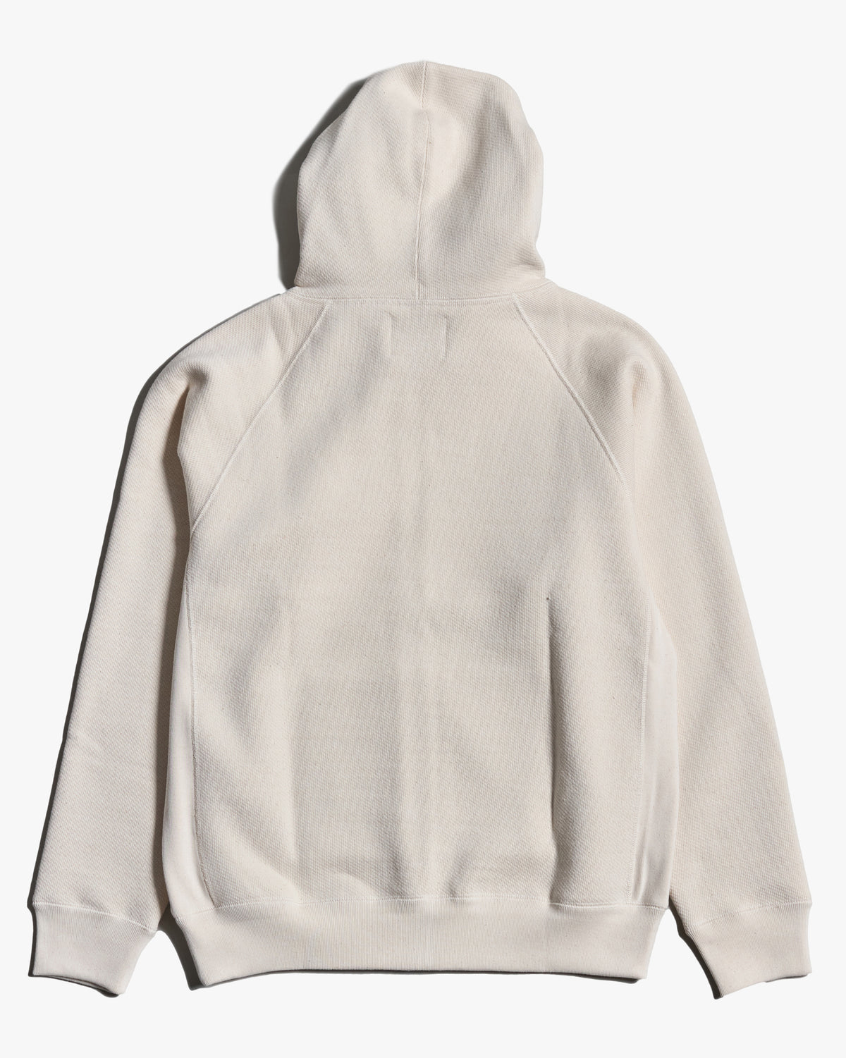 Wonder Looper 876gsm Double Heavyweight French Terry Zip Hoodie - Ecru