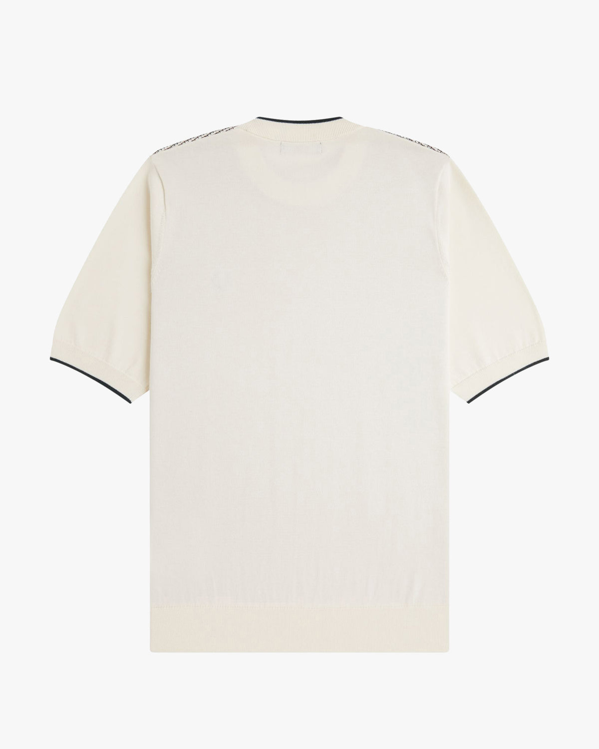 Fred Perry Tonic Waffle Knitted T-Shirt - Ecru