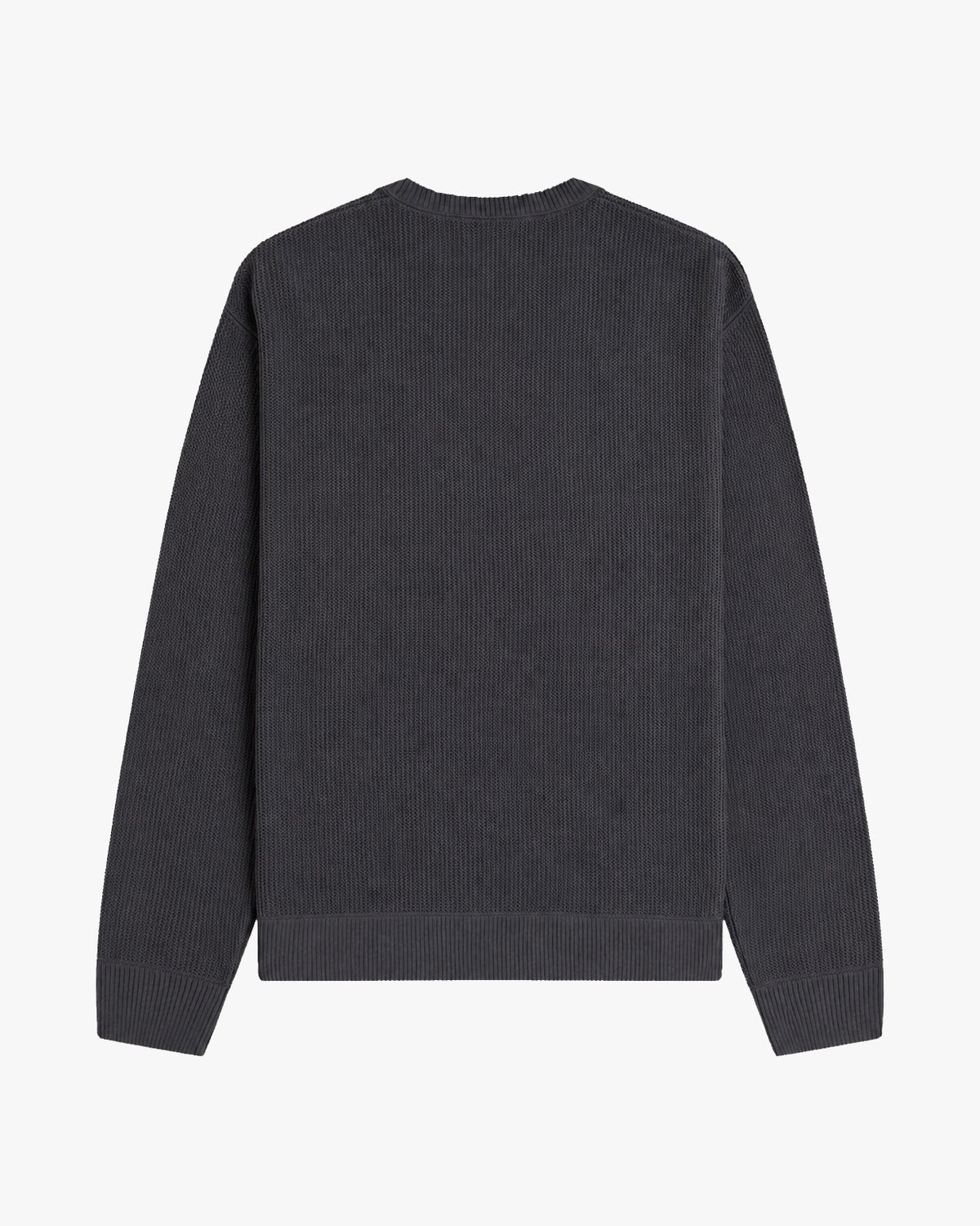 Fred Perry Textured Jumper - Anchor Grey