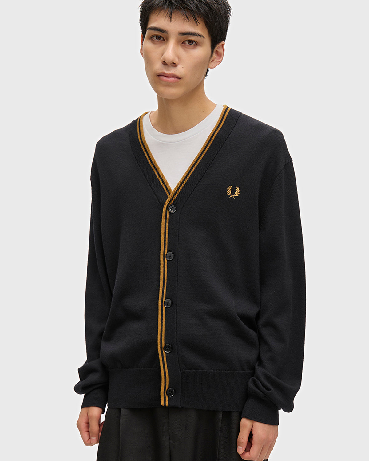 Fred Perry Classic Cardigan - Black