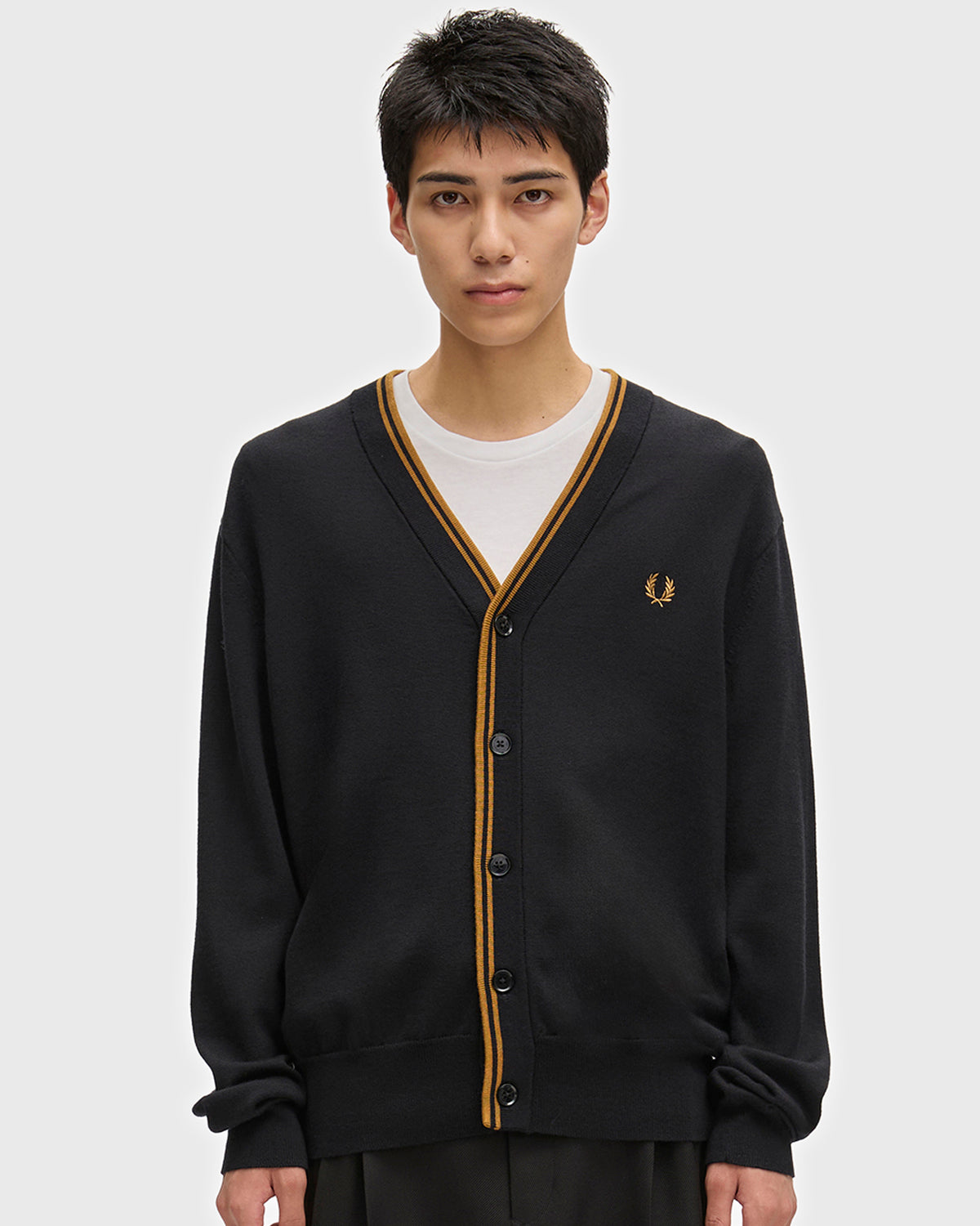 Fred Perry Classic Cardigan - Black