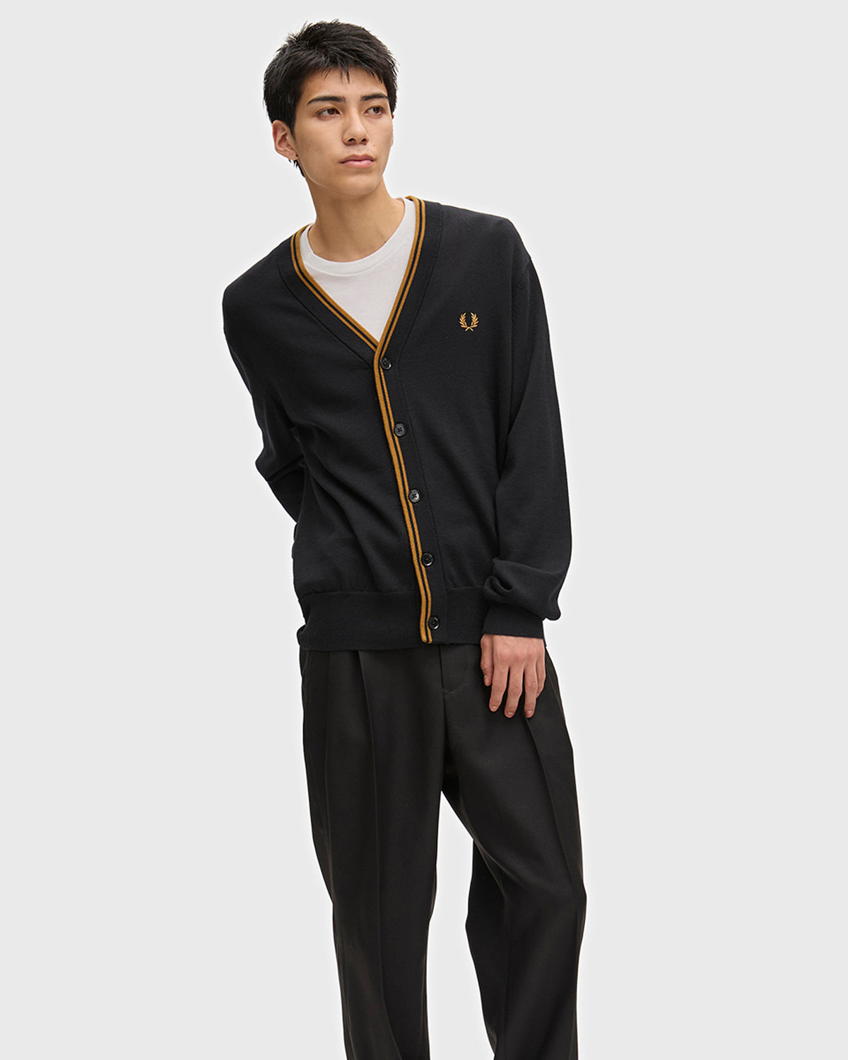 Fred Perry Classic Cardigan - Black
