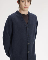 Fred Perry Saddle Sleeve Cardigan - Navy