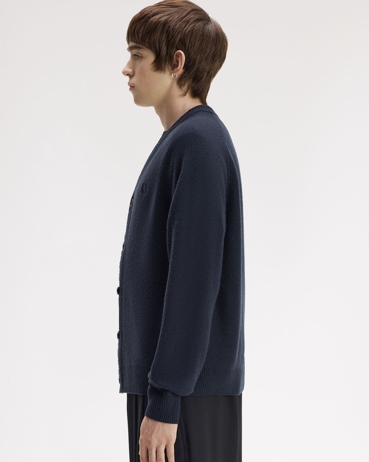 Fred Perry Saddle Sleeve Cardigan - Navy