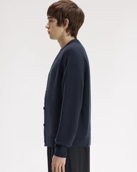 Fred Perry Saddle Sleeve Cardigan - Navy