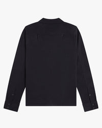 Fred Perry Knitted Overshirt - Black