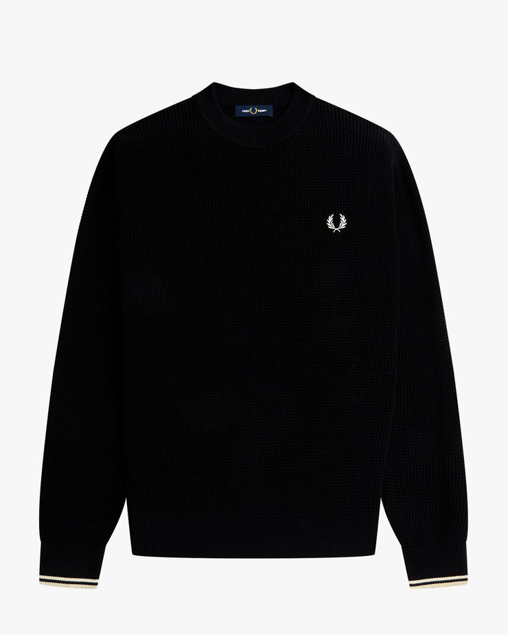 FRED PERRY ニット セーター 月桂樹 刺繍 K9601 FRED PERRY】CLASSIC