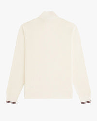 Fred Perry Waffle Stitch Half Zip Jumper - Ecru