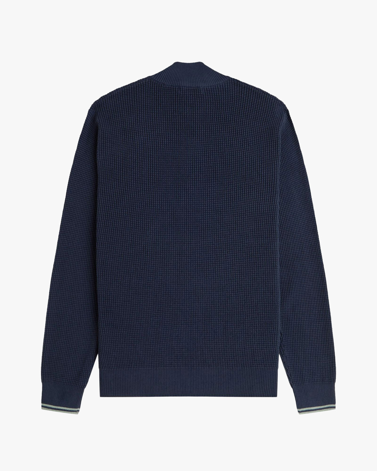 Fred Perry Waffle Stitch Half Zip Jumper - Dark Airforce | Fred Perry Sweaters & Knitwear | JEANSTORE