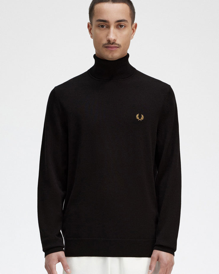 Fred Perry Roll Neck Jumper - Navy