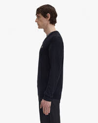 Fred Perry Classic V-Neck Jumper - Black