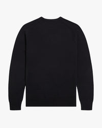 Fred Perry Classic Crew Neck Jumper - Black