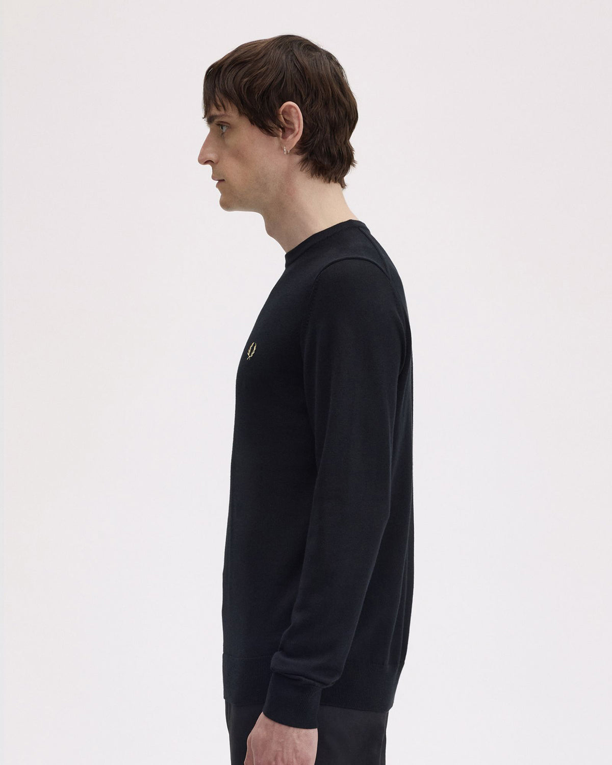 Fred Perry Classic Crew Neck Jumper - Black