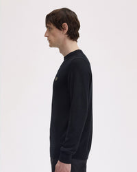 Fred Perry Classic Crew Neck Jumper - Black