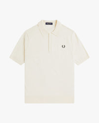 Fred Perry SUPIMA® Cotton Knitted Polo Shirt - Ecru