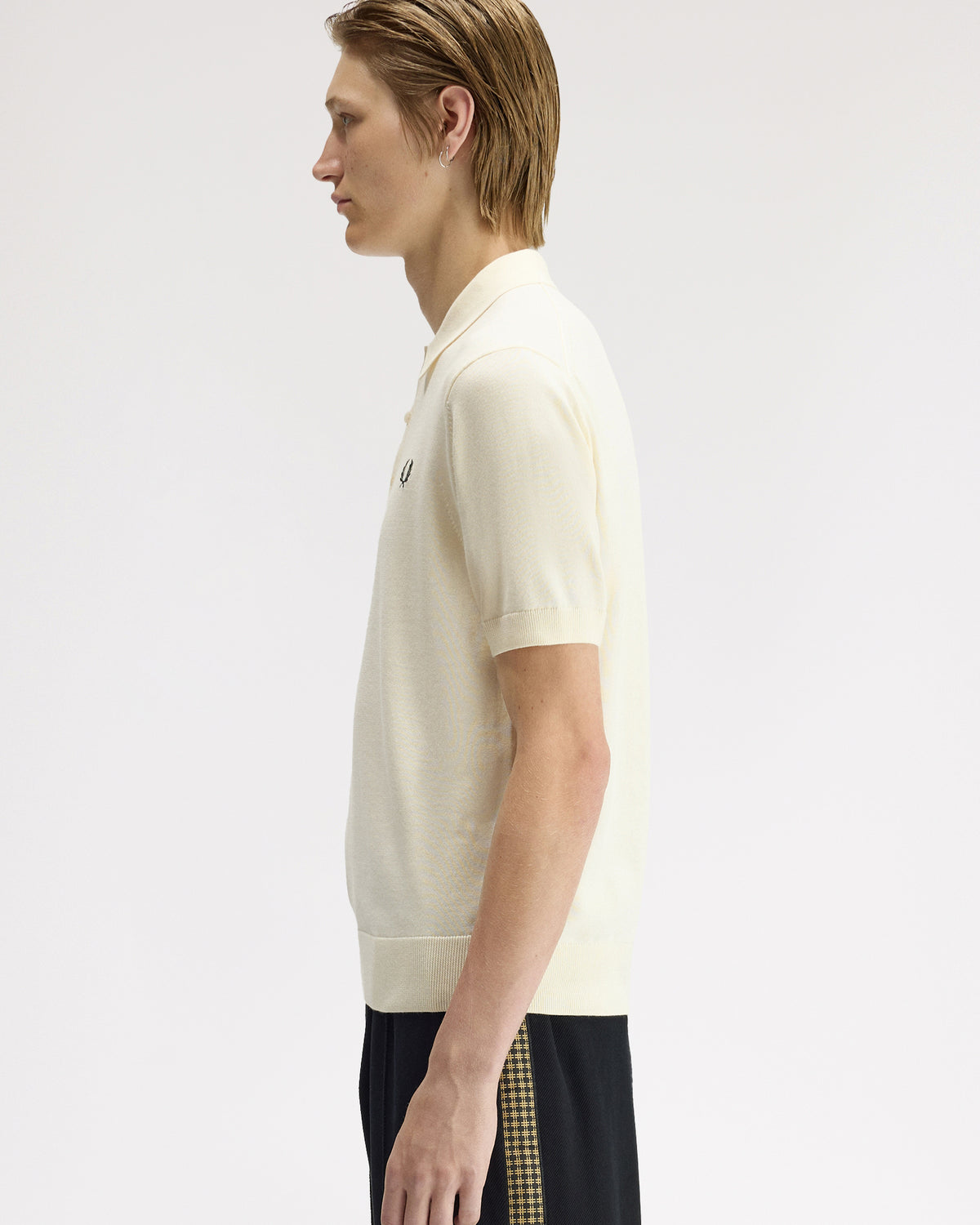 Fred Perry SUPIMA® Cotton Knitted Polo Shirt - Ecru