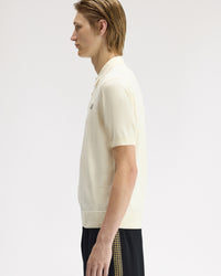 Fred Perry SUPIMA® Cotton Knitted Polo Shirt - Ecru