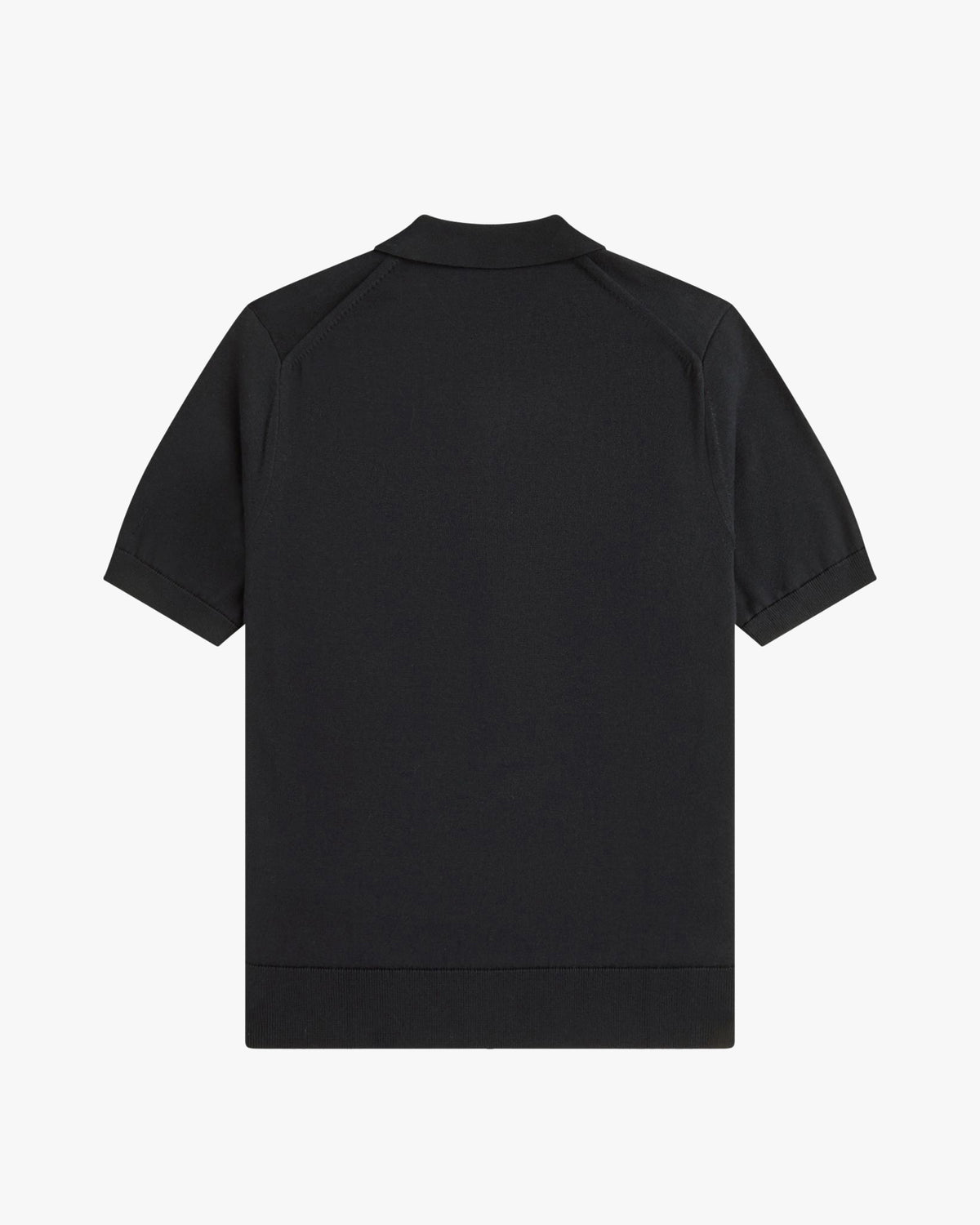 Fred Perry SUPIMA® Cotton Knitted Polo Shirt - Black | Fred Perry Polo Shirts | JEANSTORE
