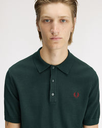Fred Perry SUPIMA® Cotton Knitted Polo Shirt - Grassroots | Fred Perry Polo Shirts | JEANSTORE