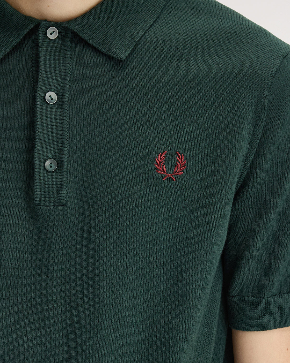 Fred Perry SUPIMA® Cotton Knitted Polo Shirt - Grassroots | Fred Perry Polo Shirts | JEANSTORE