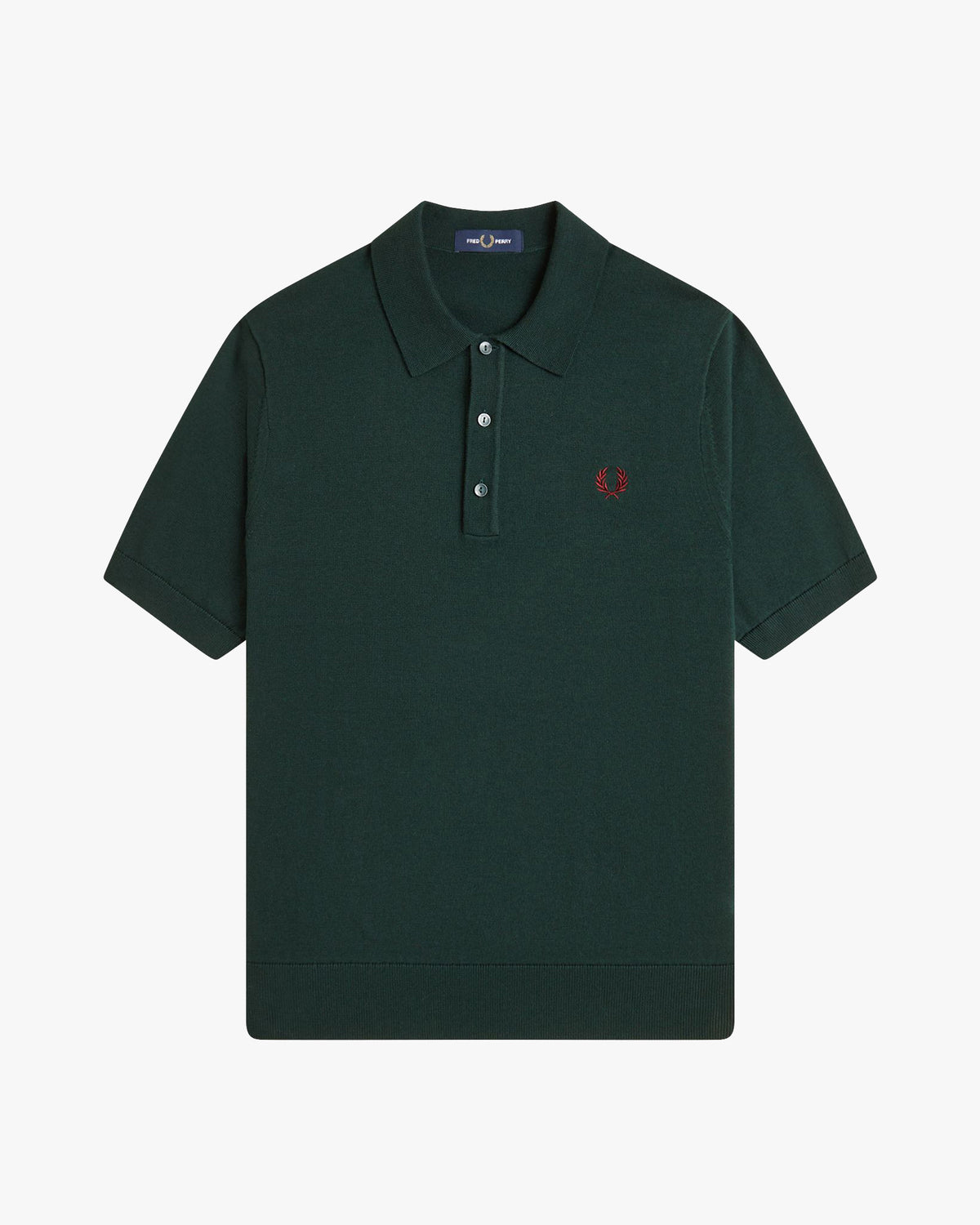 Fred Perry SUPIMA® Cotton Knitted Polo Shirt - Grassroots | Fred Perry Polo Shirts | JEANSTORE