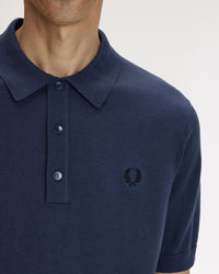Fred Perry SUPIMA® Cotton Knitted Polo Shirt - Dark Airforce