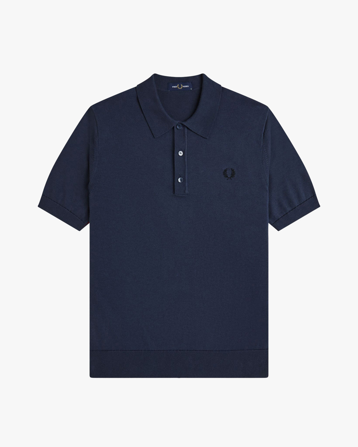 Fred Perry SUPIMA® Cotton Knitted Polo Shirt - Dark Airforce