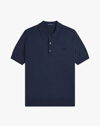 Fred Perry SUPIMA® Cotton Knitted Polo Shirt - Dark Airforce
