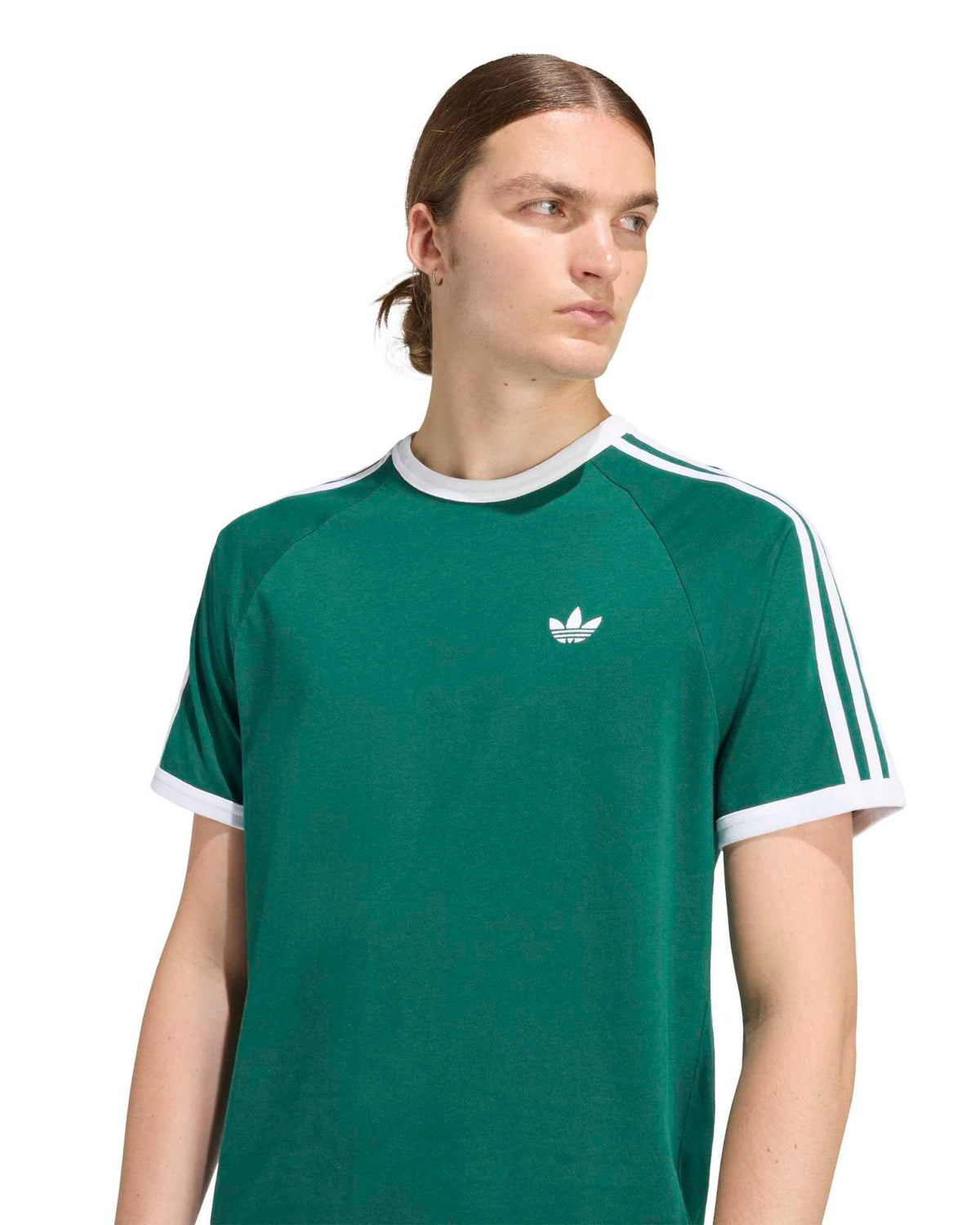 Adidas 3-Stripes Tee - Collegiate Green | Adidas Originals T Shirts | JEANSTORE