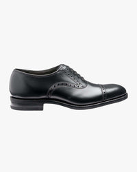 Loake Design Keller Oxford Semi-Brogue Shoe - Black