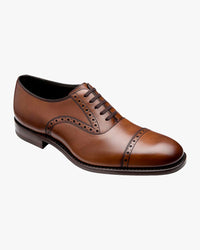 Loake Design Keller Oxford Semi-Brogue Shoe - Cedar
