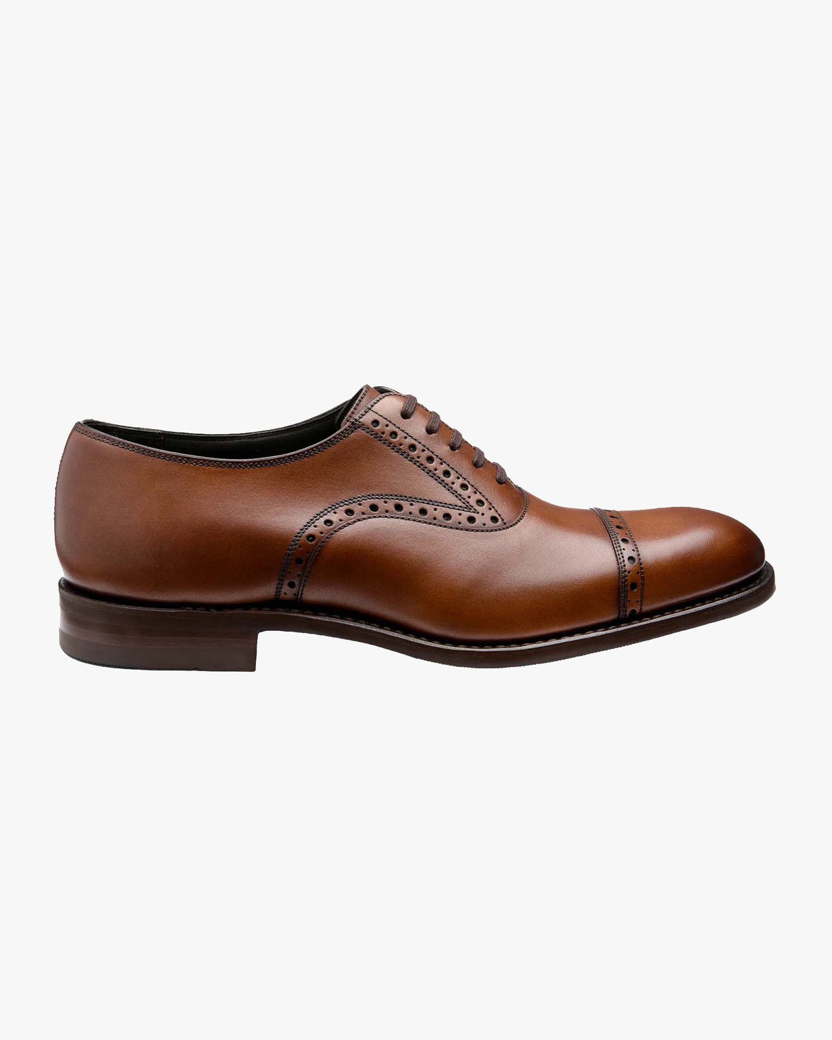 Loake Design Keller Oxford Semi-Brogue Shoe - Cedar