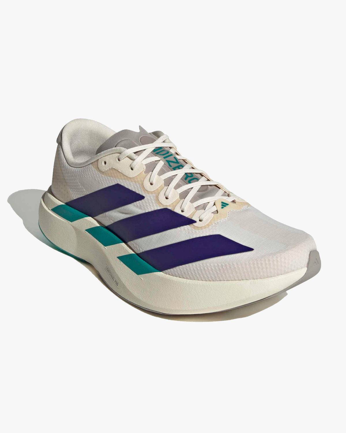 Adidas Adizero EVO SL Woven - Wonder White / Collegiate Purple / Equipment Green