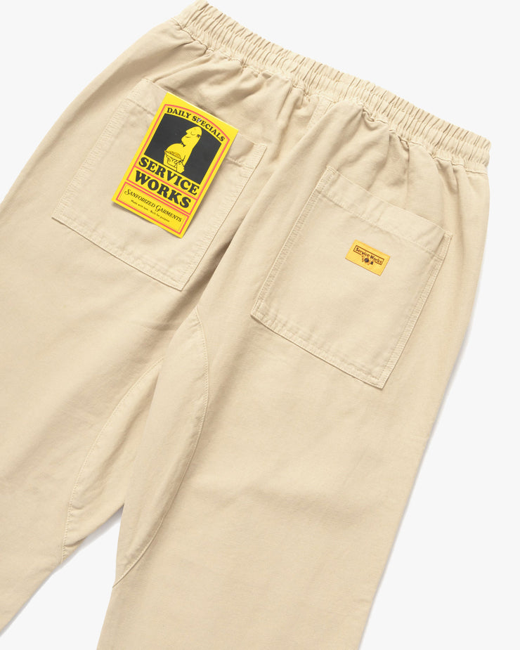 Service Works Classic Canvas Chef Pant - Pale Khaki