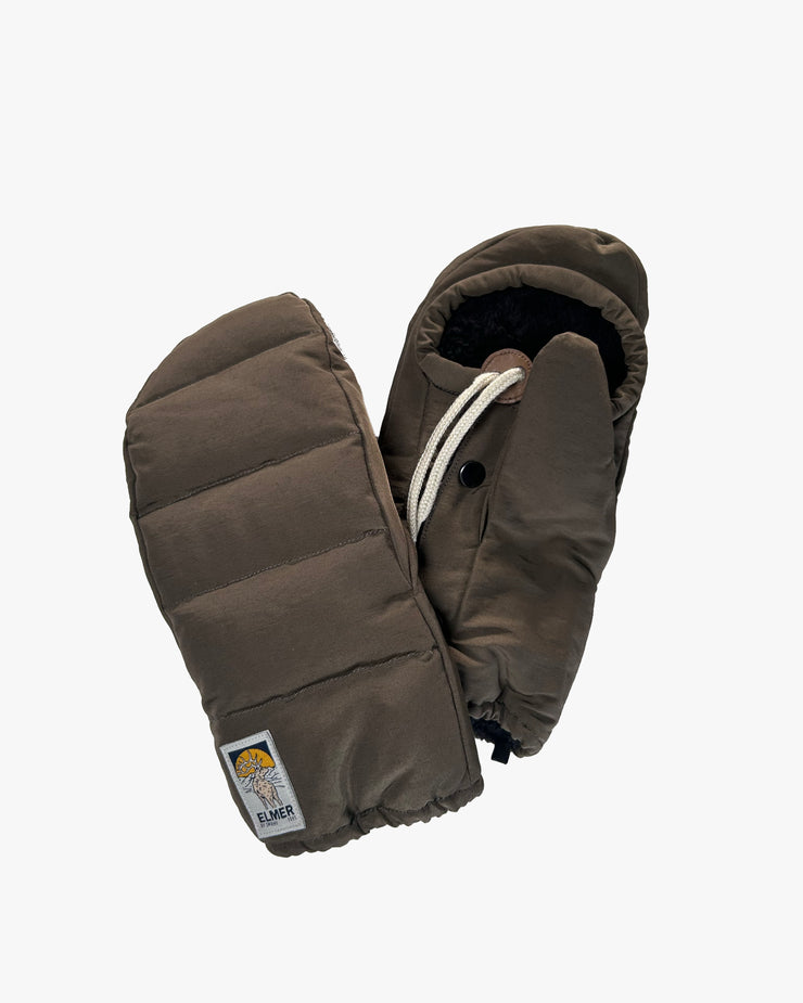 Elmer Cover Down Filled Mittens - Khaki