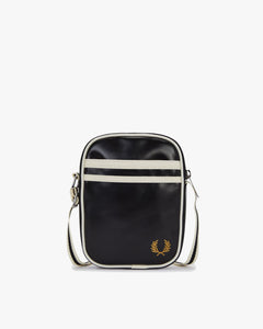Fred Perry Classic Small Side Bag - Black / Ecru