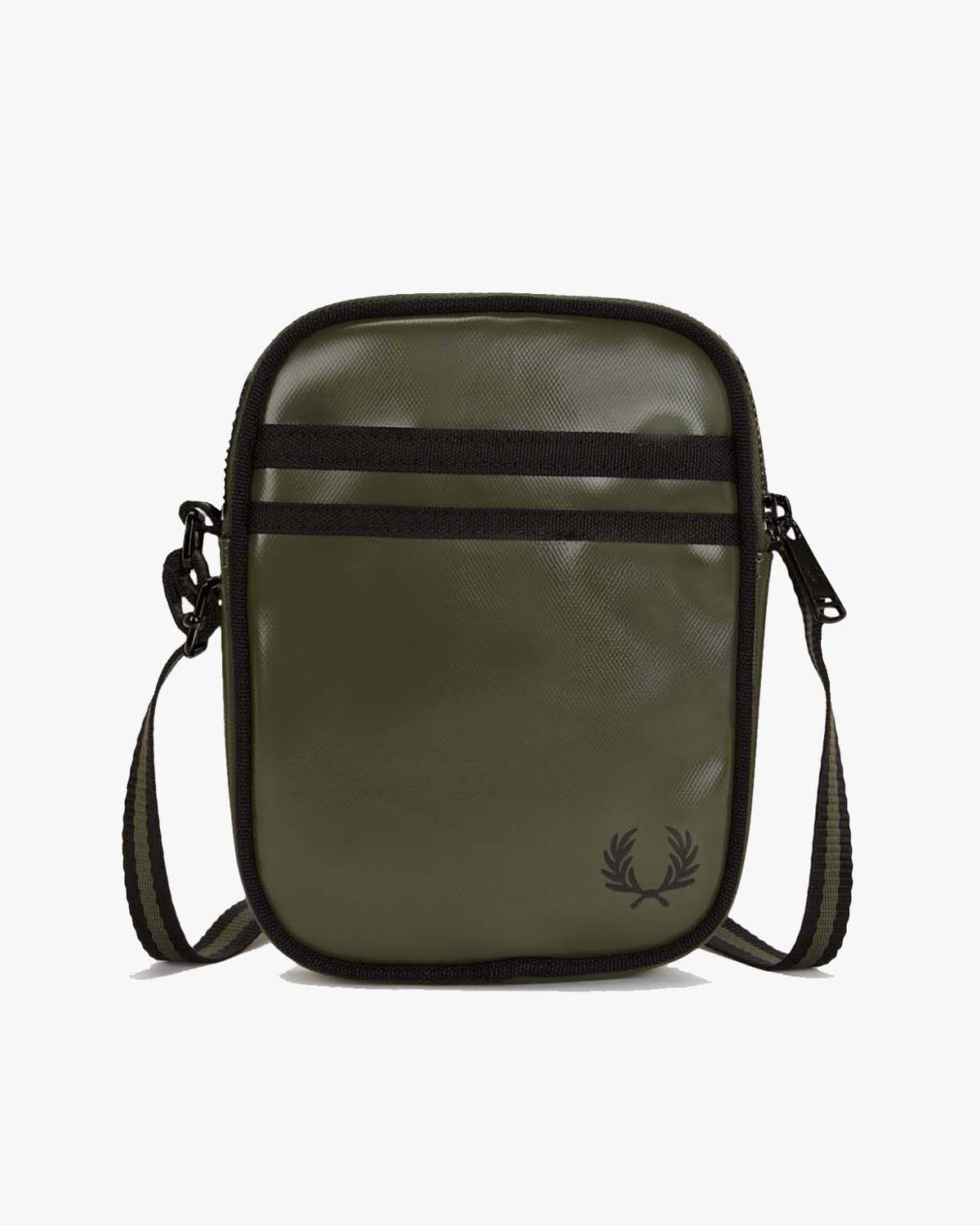 Fred Perry Classic Small Side Bag - Laurel Wreath Green / Black