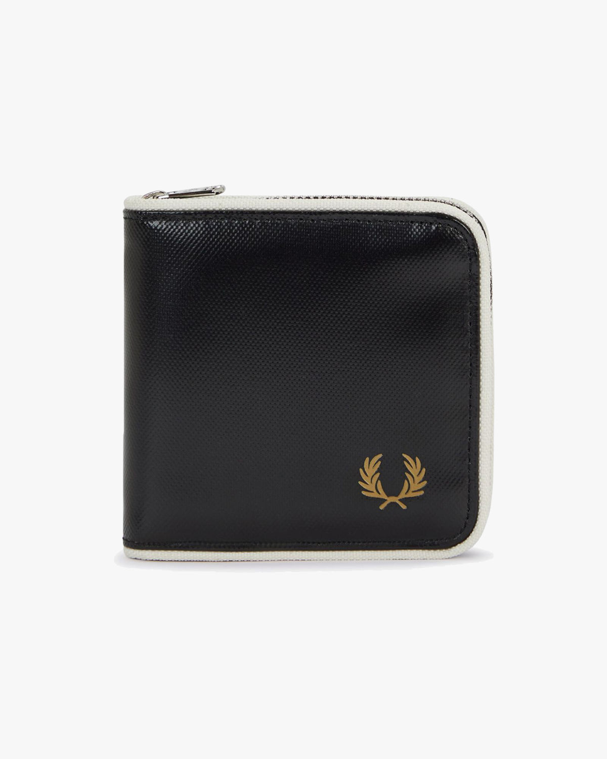 Fred Perry Classic Zip Around Wallet - Black / Ecru