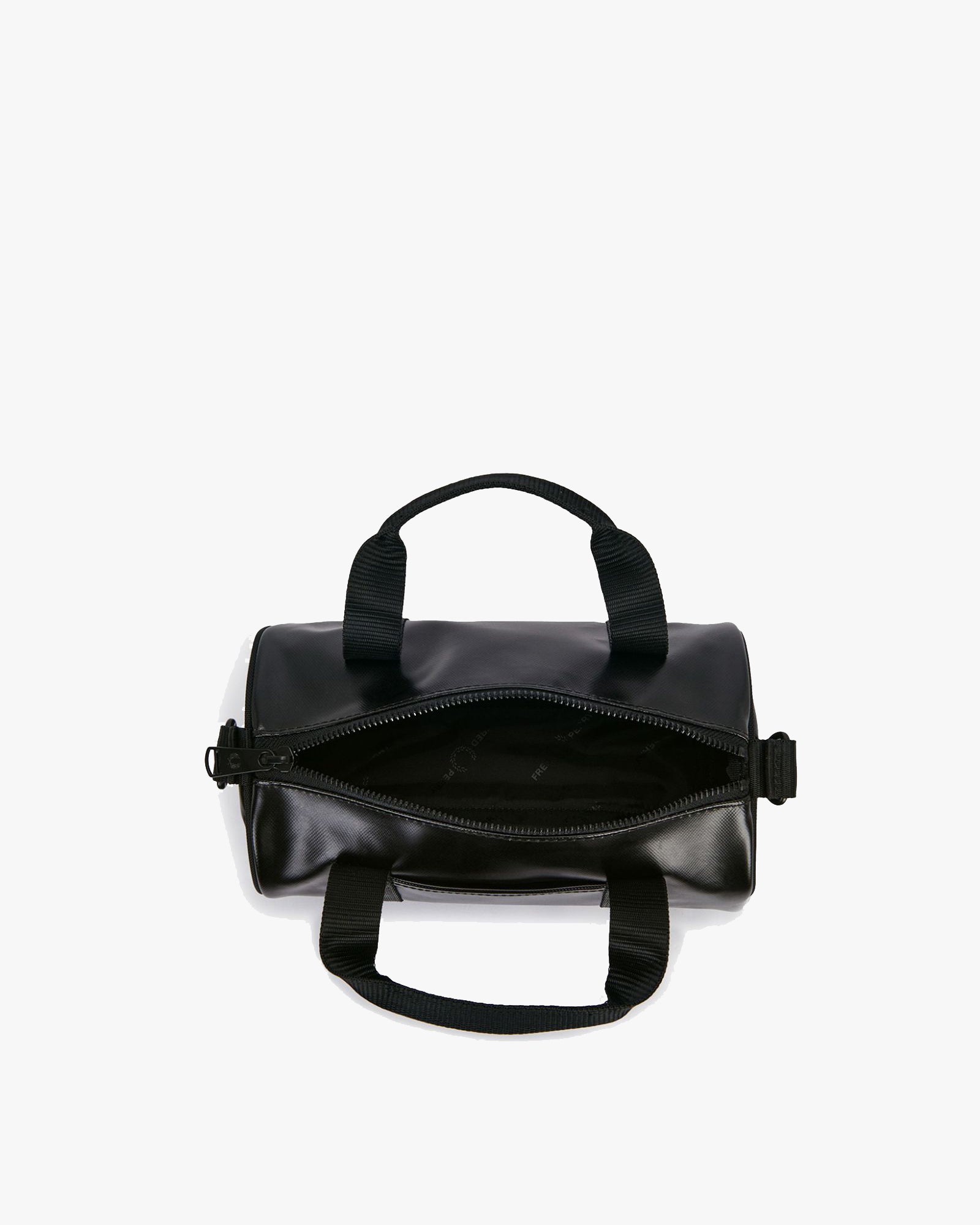 Fred Perry Tonal Classic Mini Barrel Bag - Black / Gold